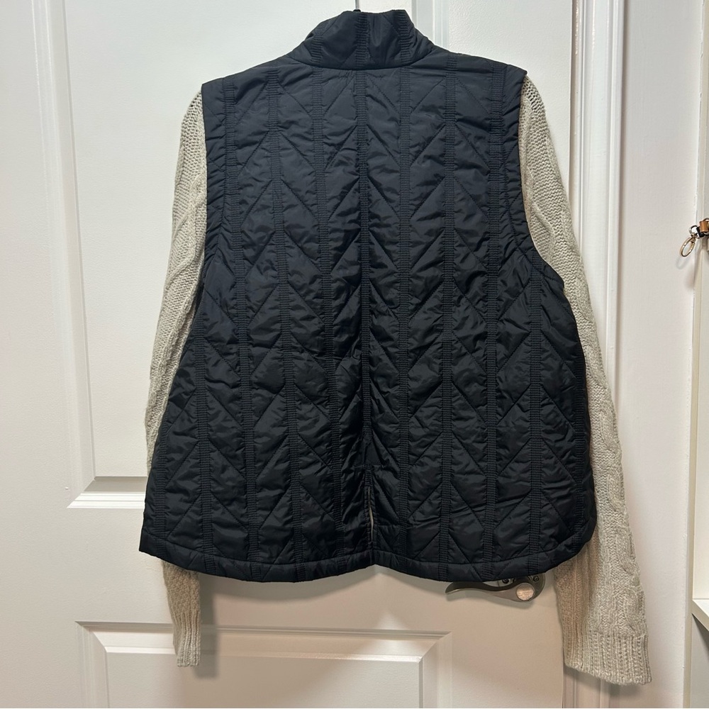 Democracy Black Quilted Vest with Tan Lining - Picture 12 of 12